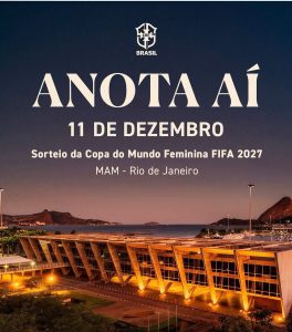 Imagem promocional com o escudo da CBF e os dizeres